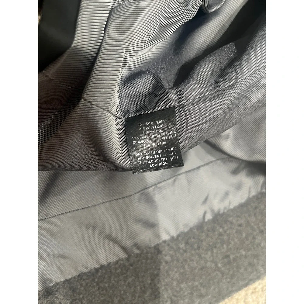 Lafayette 148 New York Convertible Wool Blend Blazer Vest Grey Black Size 14